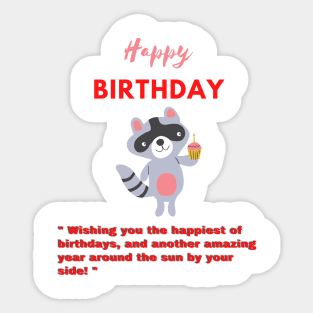 happy birthday shirt Sticker